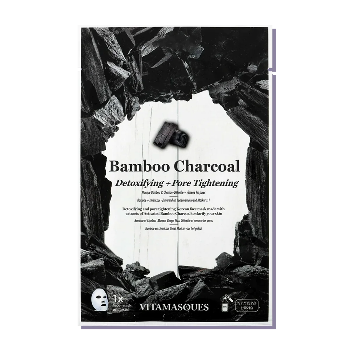Vitamasques - Sheet Mask Bamboo Charcoal